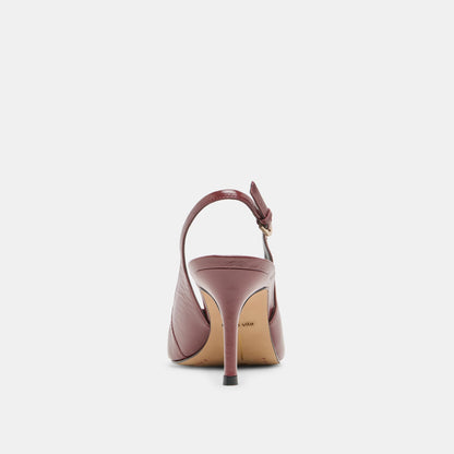 Dolce Vita Elasi Oxblood Crinkle Heels