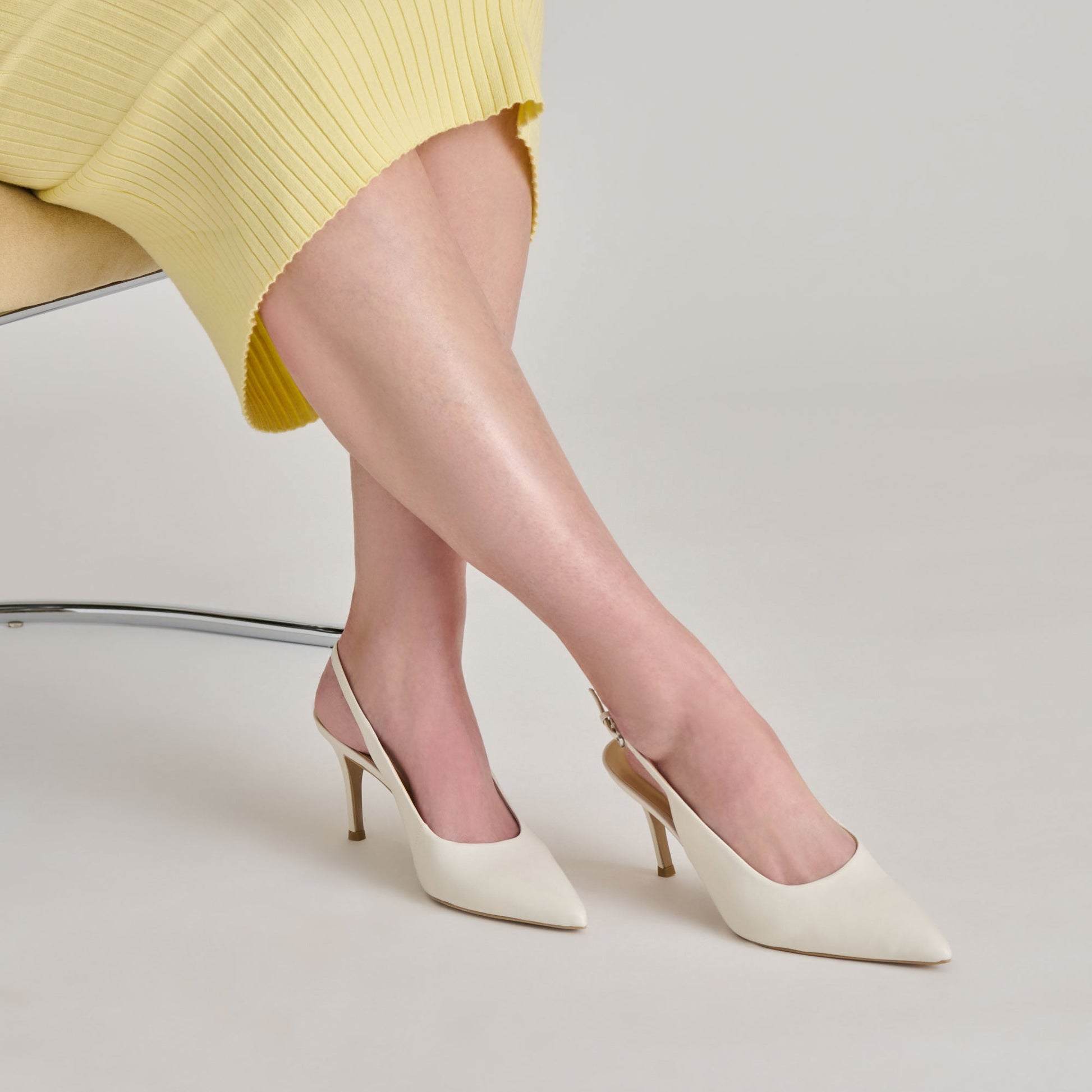Dolce Vita ELASI HEELS WHITE LEATHER