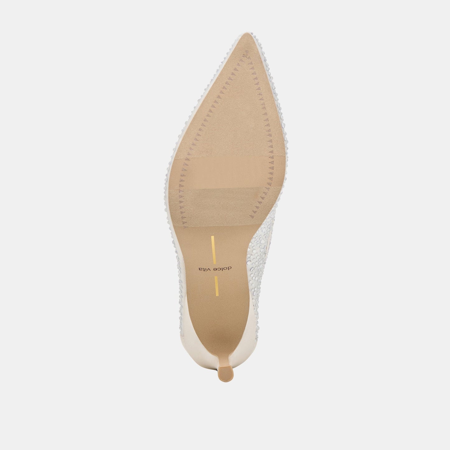 Dolce Vita Kashe Crystal White Mesh Heels