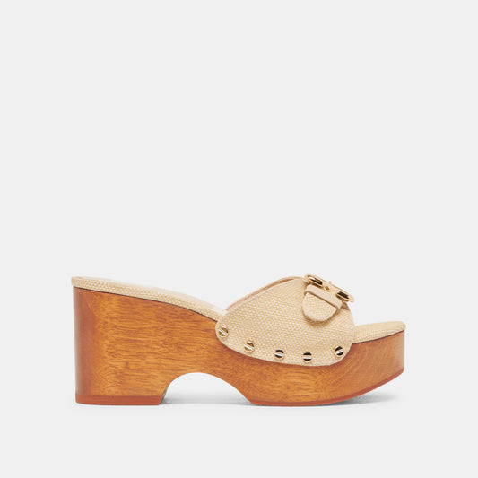 Dolce Vita YALAH HEELS LT NATURAL RAFFIA