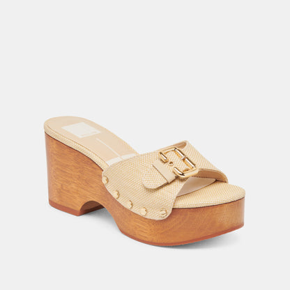 Dolce Vita YALAH HEELS LT NATURAL RAFFIA
