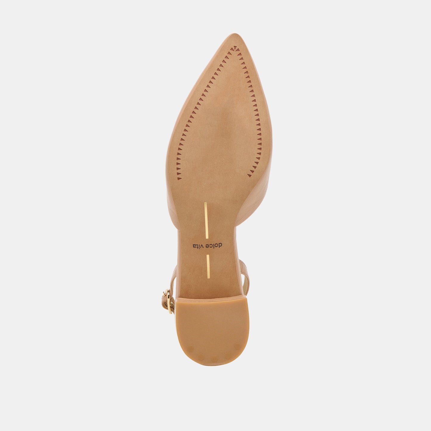 Dolce Vita Carel Lt Tan Crinkle Patent Leather Heels