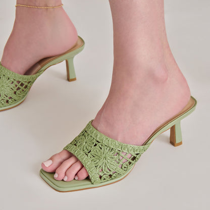 Dolce Vita MAYLAH HEELS SAGE MACRAME