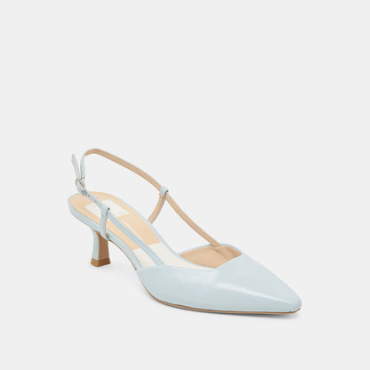Dolce Vita Odela Ice Blue Leather Heels