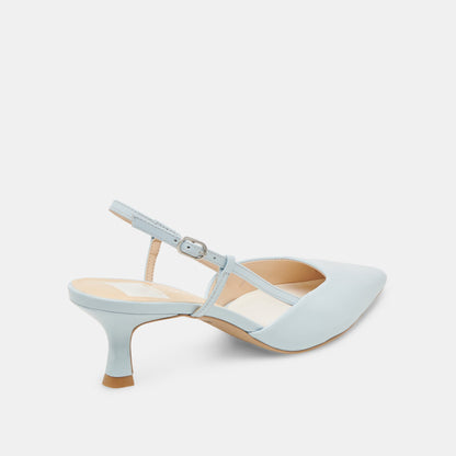 Dolce Vita Odela Ice Blue Leather Heels