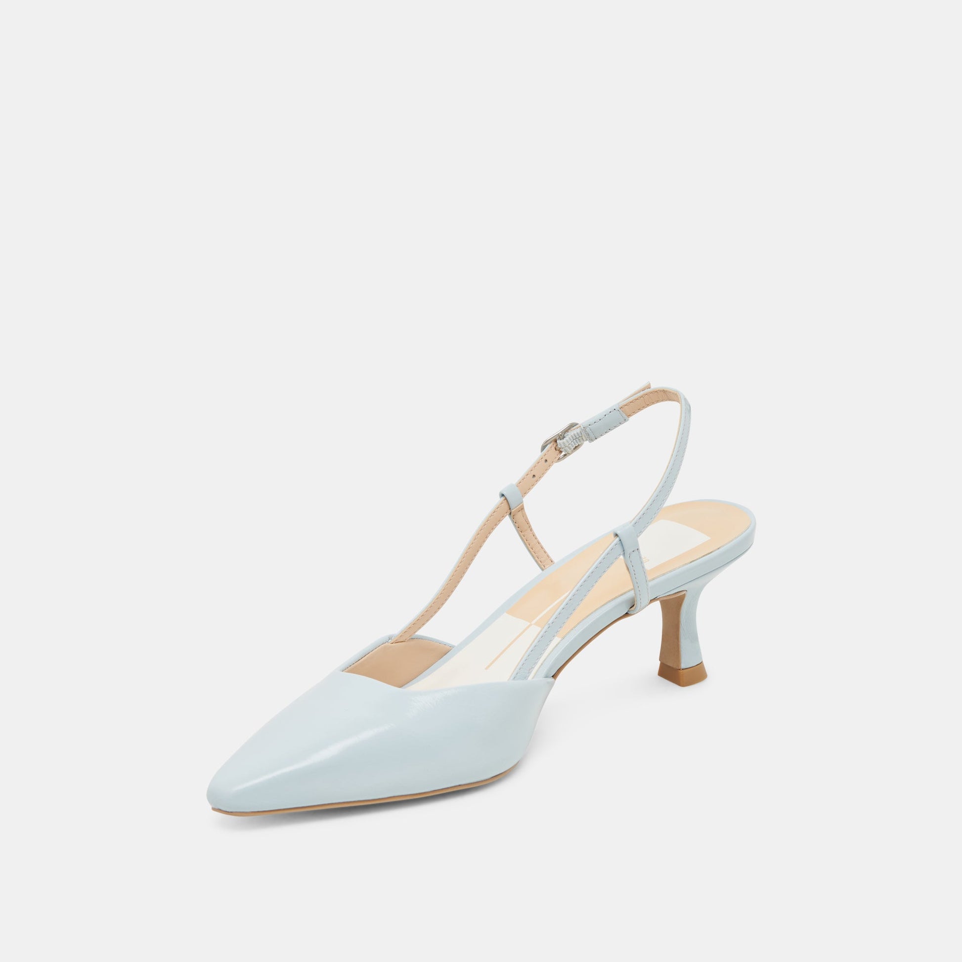 Dolce Vita Odela Ice Blue Leather Heels