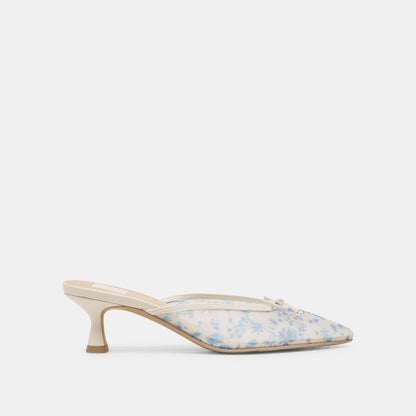 Dolce Vita Cleo Blue Floral Mesh Heels