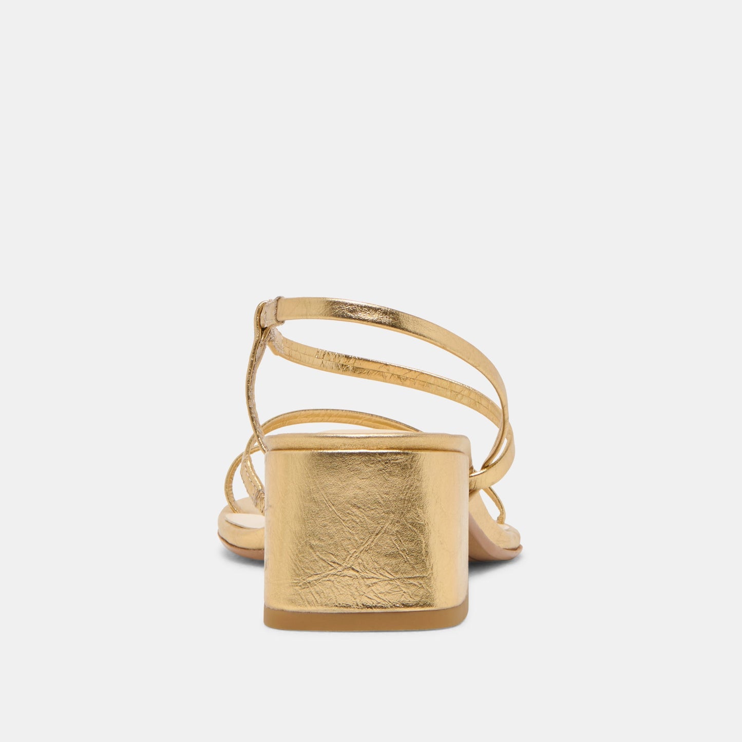 Dolce Vita Trini Gold Leather Heels
