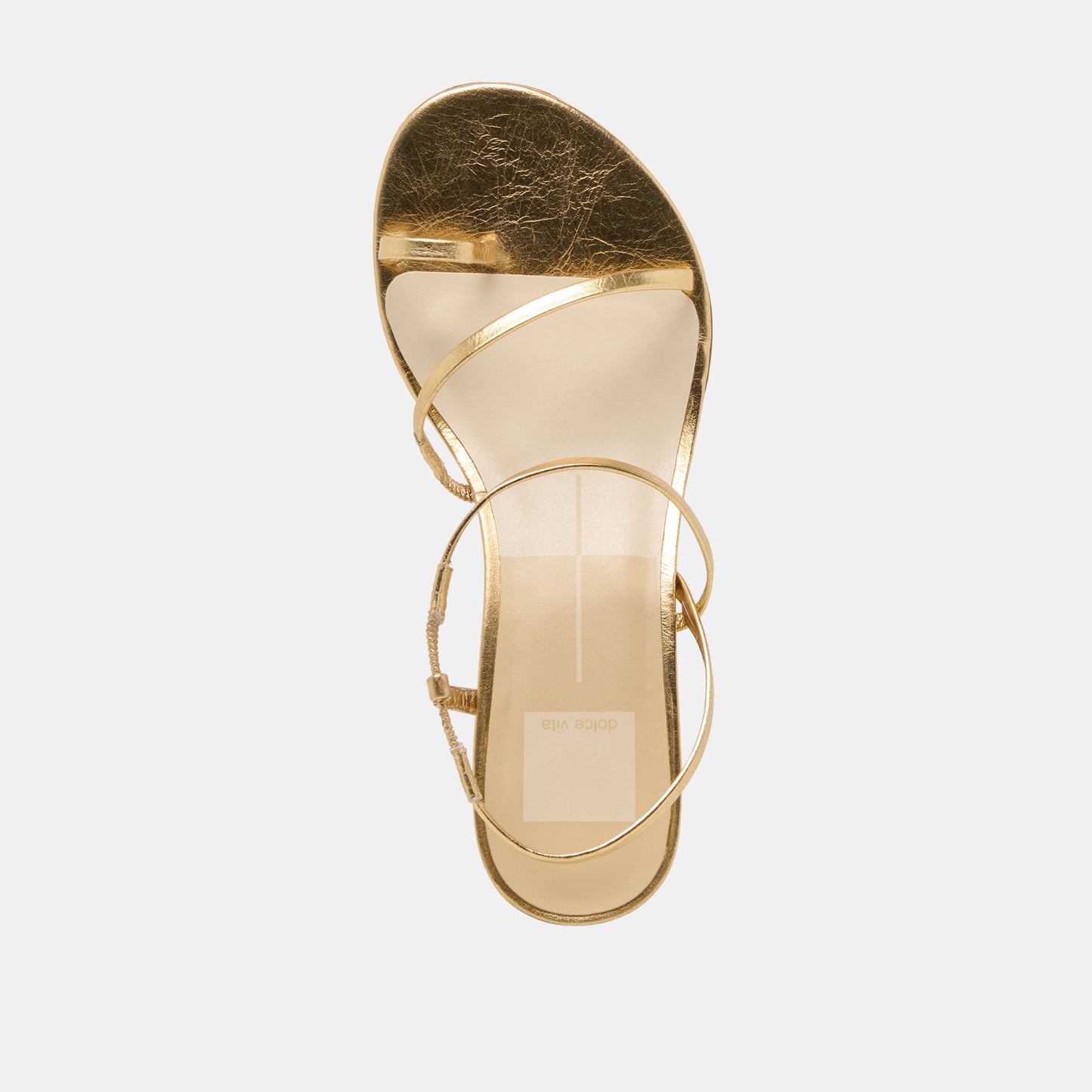 Dolce Vita Trini Gold Leather Heels