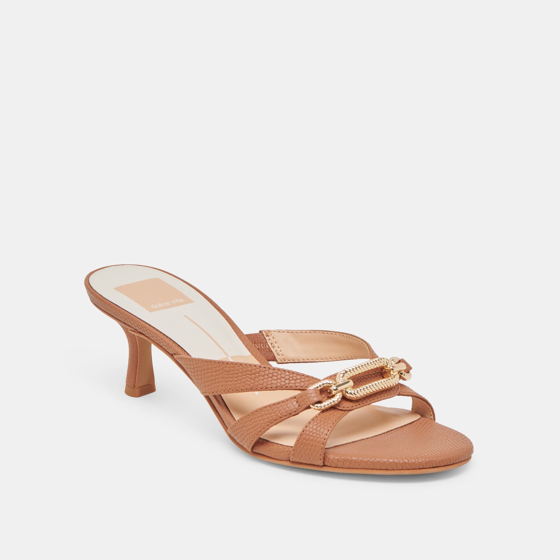 Dolce Vita LERAH HEELS SADDLE EMBOSSED LEATHER