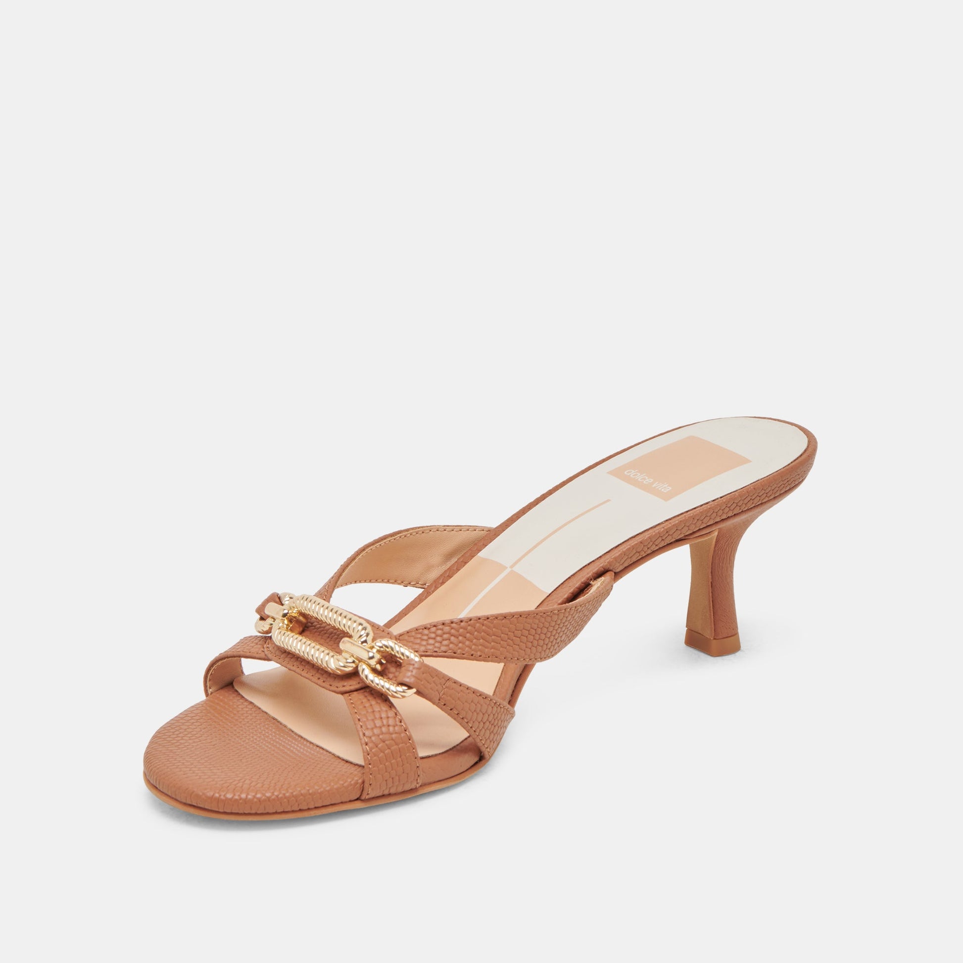 Dolce Vita LERAH HEELS SADDLE EMBOSSED LEATHER