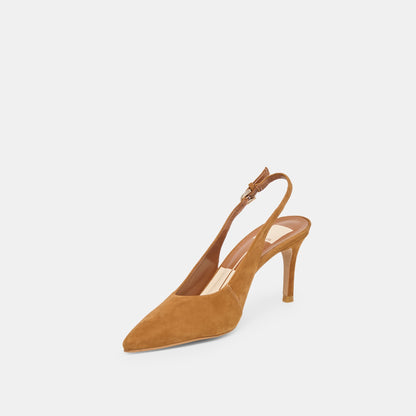 Dolce Vita Elasi Brown Nubuck Heels