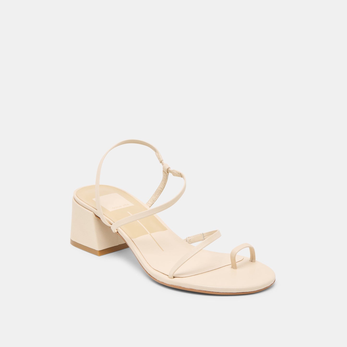 Dolce Vita Trini Creme Leather Heels