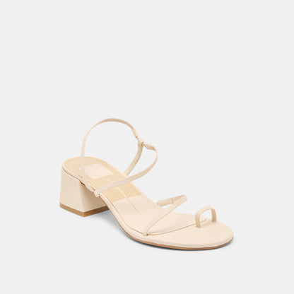 Dolce Vita Trini Creme Leather Heels
