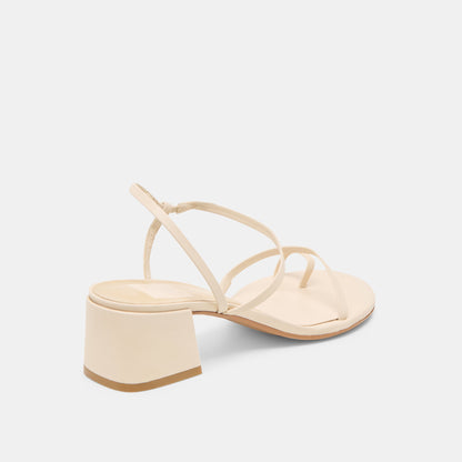 Dolce Vita Trini Creme Leather Heels