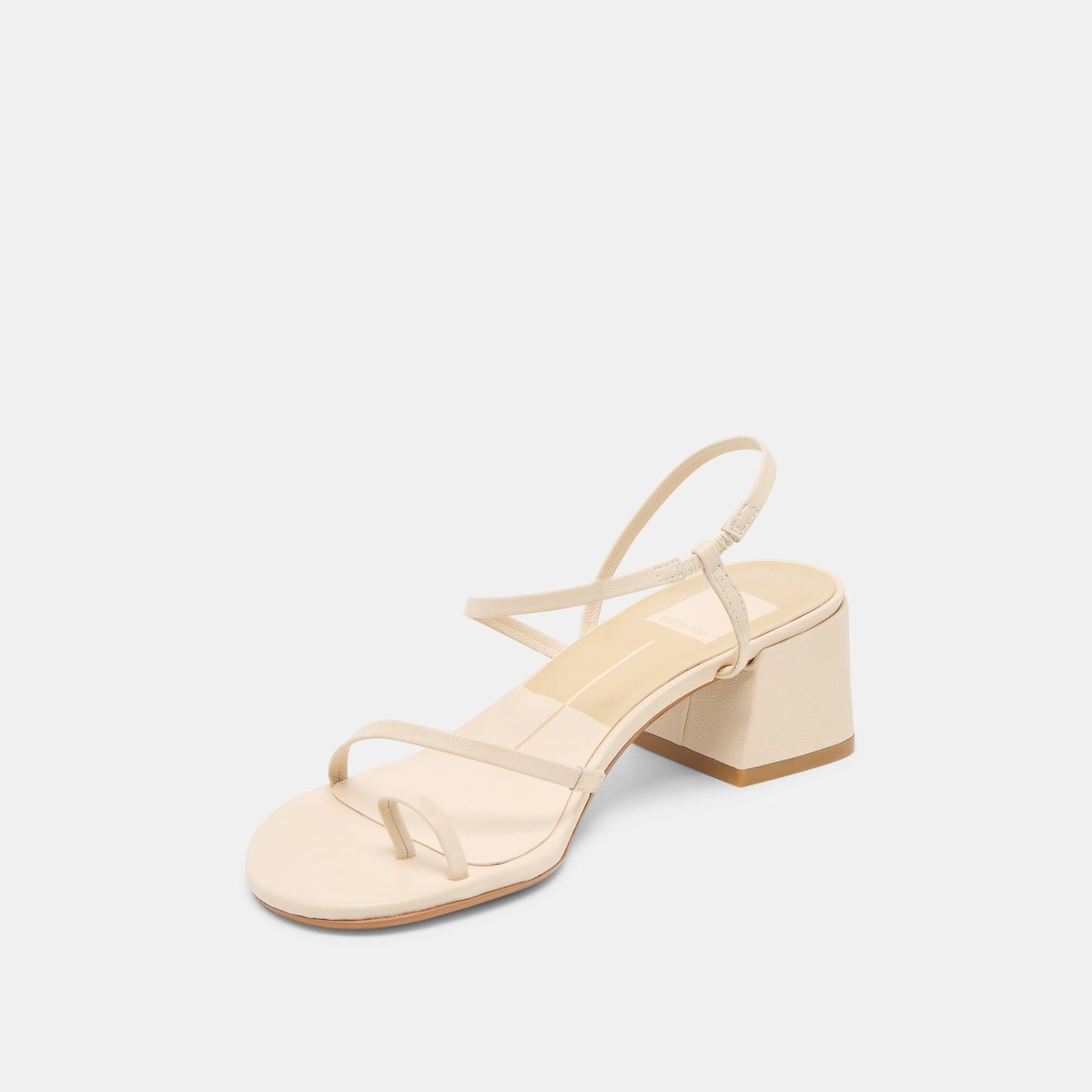 Dolce Vita Trini Creme Leather Heels