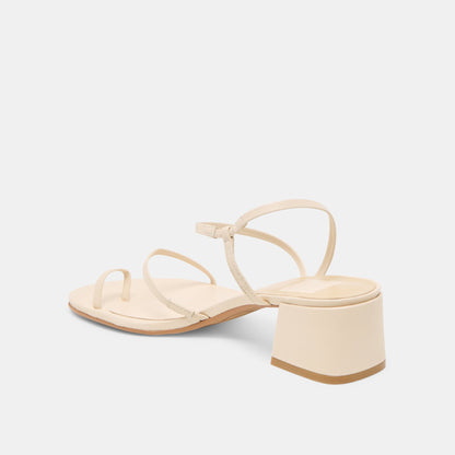 Dolce Vita Trini Creme Leather Heels