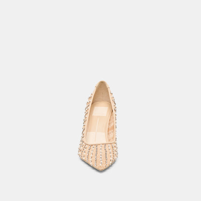 Dolce Vita Kashe Pearl Blush Lace Mesh Heels