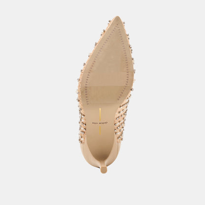 Dolce Vita Kashe Pearl Blush Lace Mesh Heels