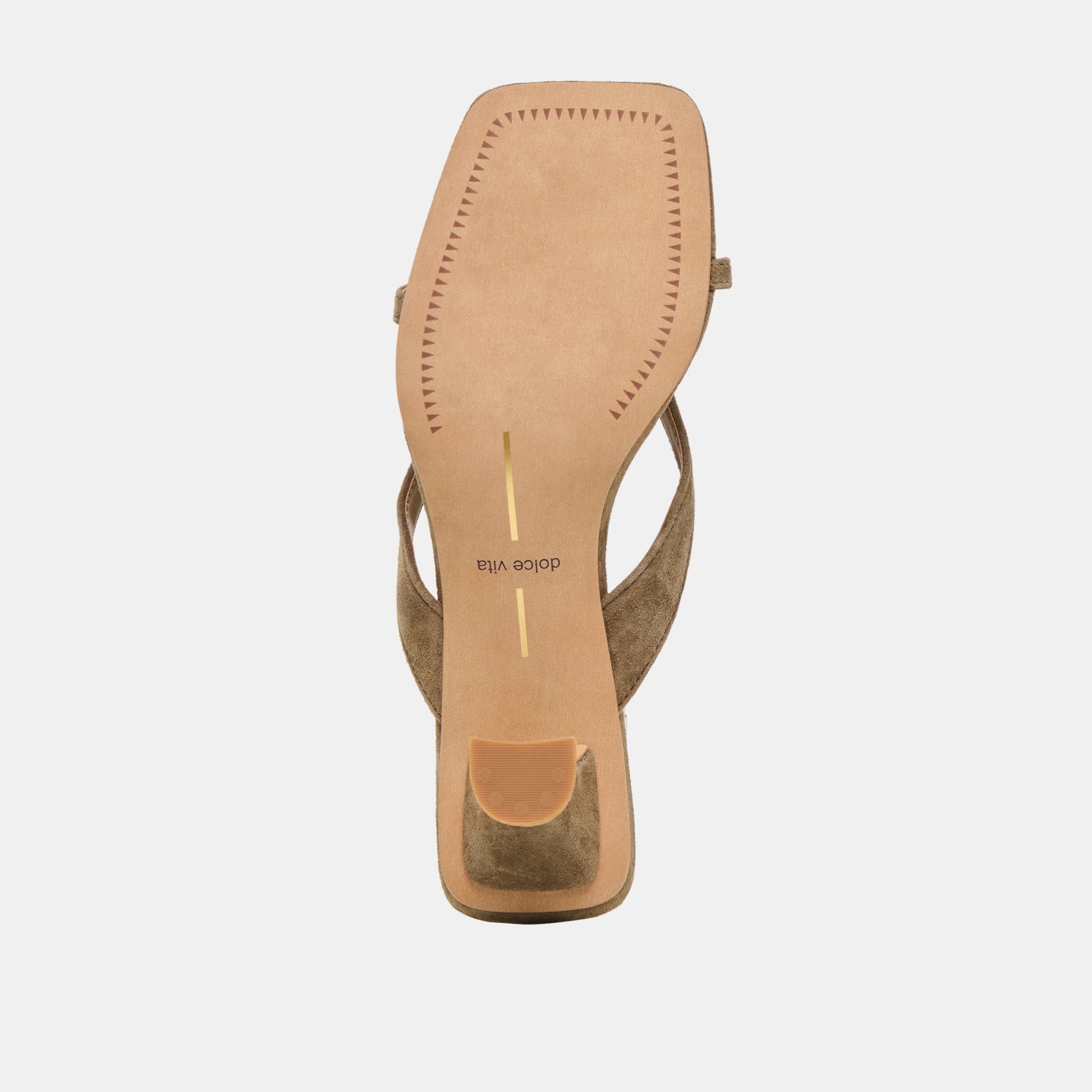 Dolce Vita Brevel Olive Suede Heels