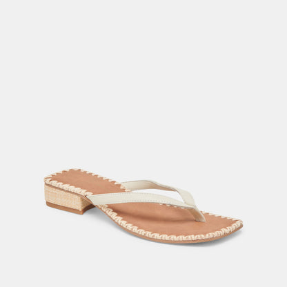 Dolce Vita BARTY SANDALS WHITE LEATHER