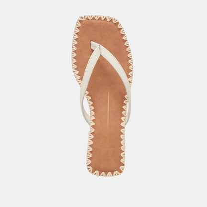Dolce Vita BARTY SANDALS WHITE LEATHER