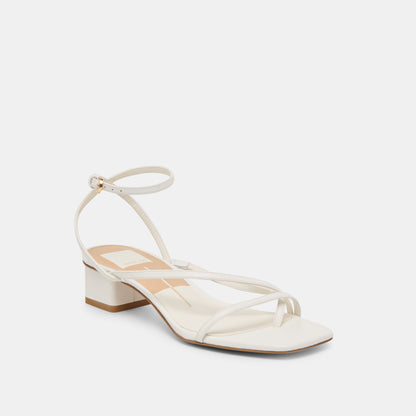 Dolce Vita Karlos True White Leather Sandals