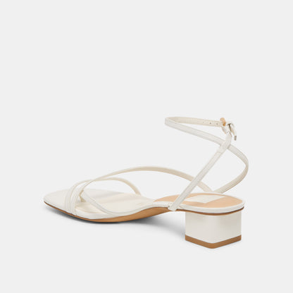 Dolce Vita Karlos True White Leather Sandals