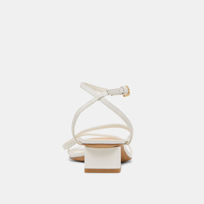 Dolce Vita Karlos True White Leather Sandals