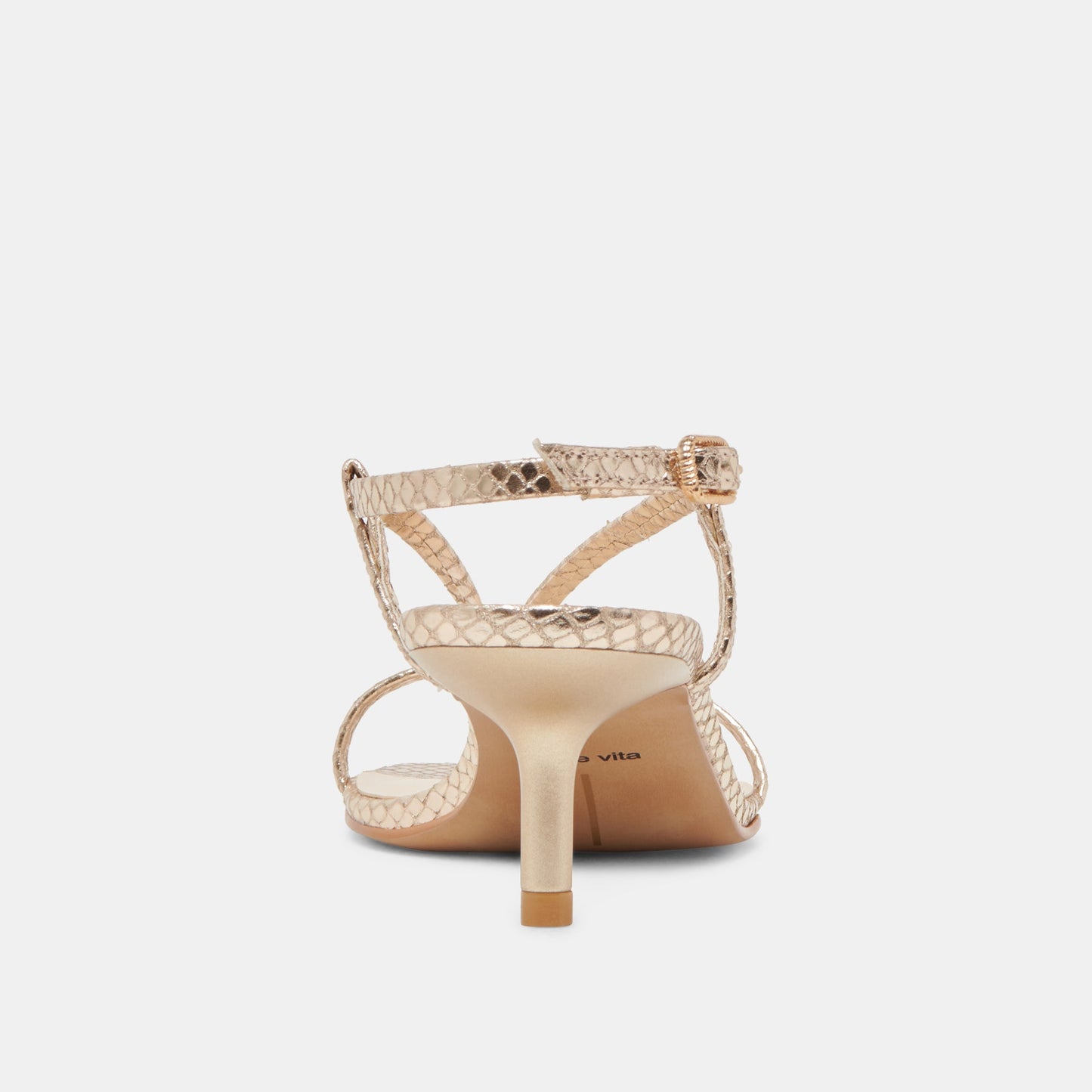 Dolce Vita LAURY HEELS CHAMPAGNE EMBOSSED LEATHER