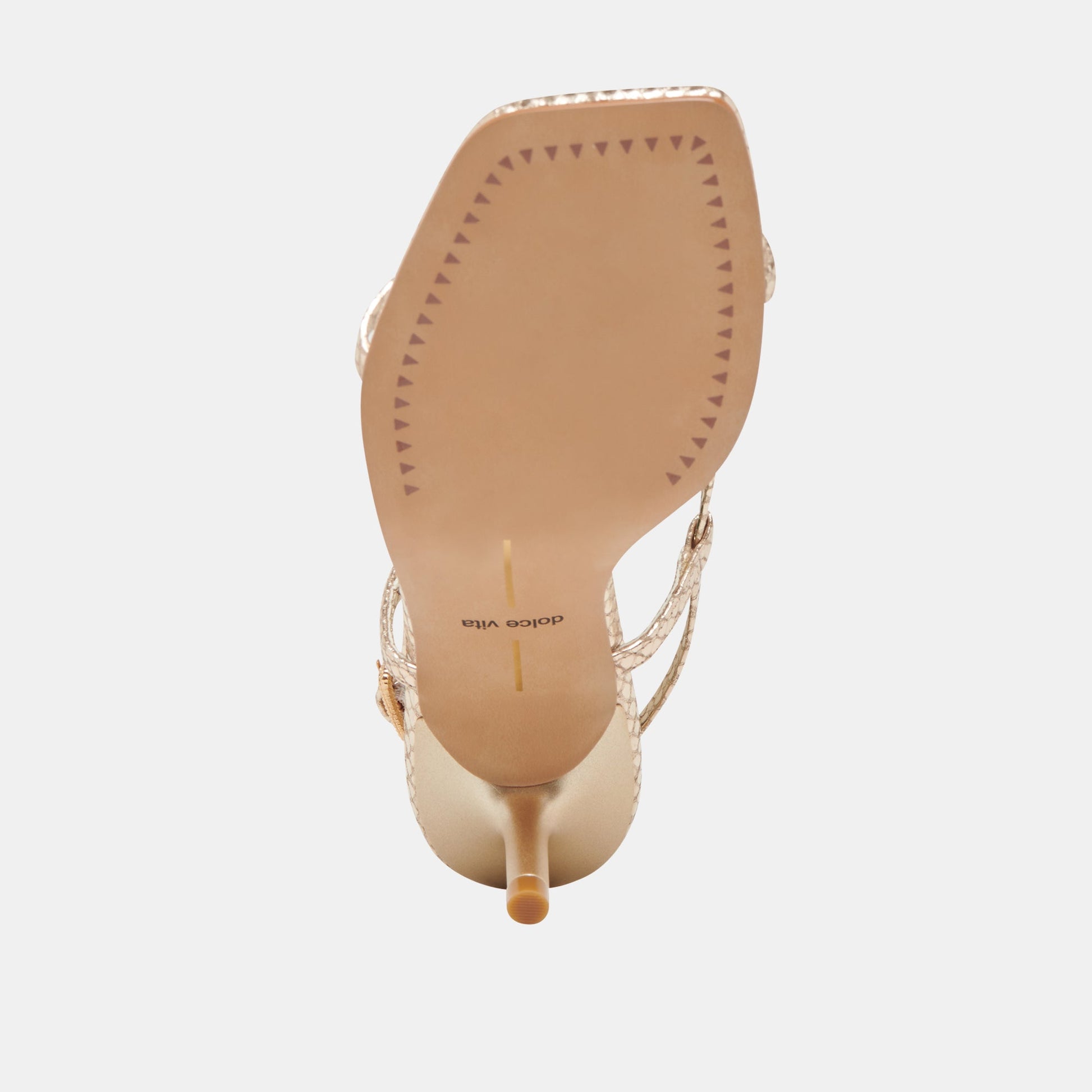 Dolce Vita LAURY HEELS CHAMPAGNE EMBOSSED LEATHER