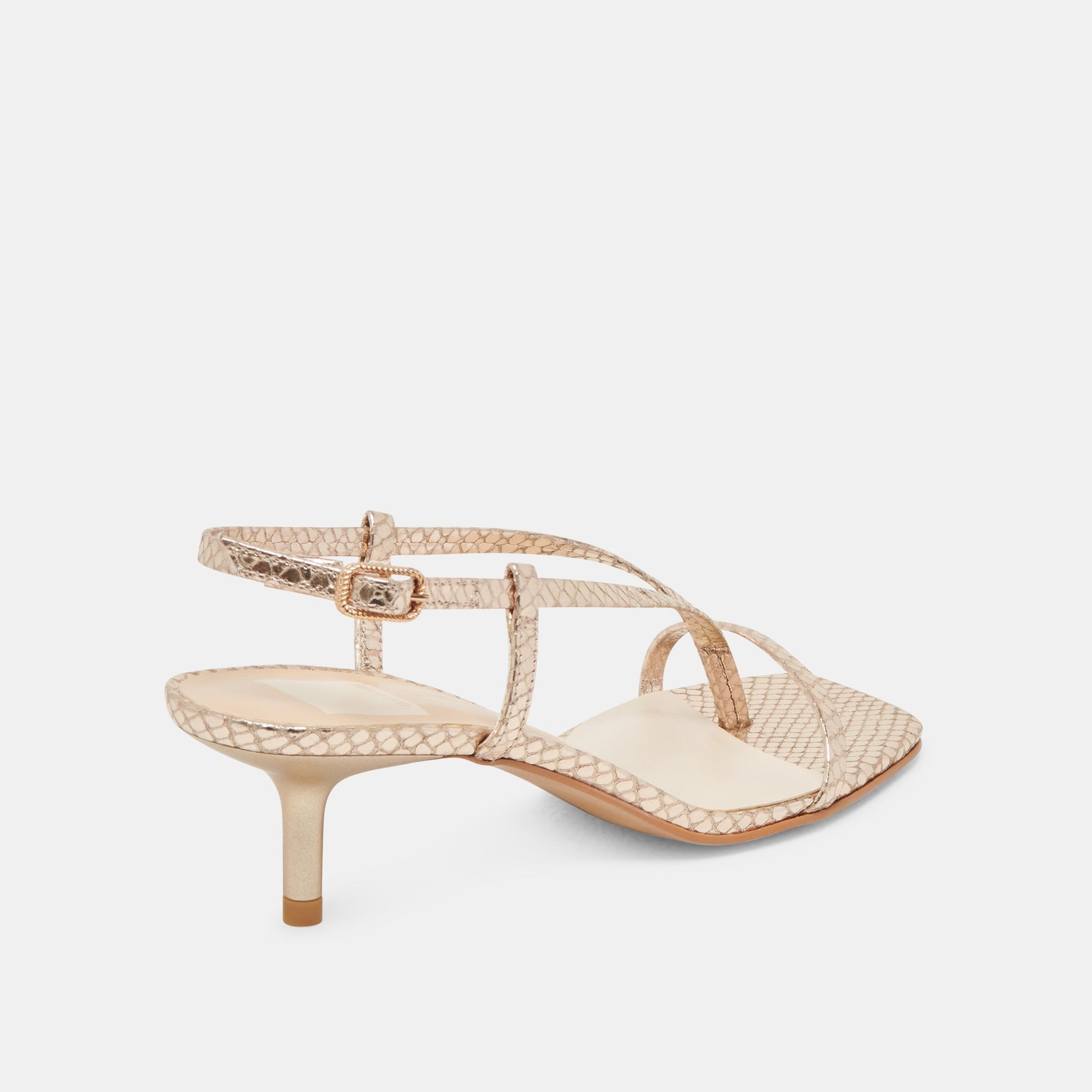 Dolce Vita LAURY HEELS CHAMPAGNE EMBOSSED LEATHER