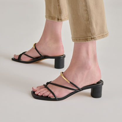 Dolce Vita NAIRA HEELS BLACK LEATHER