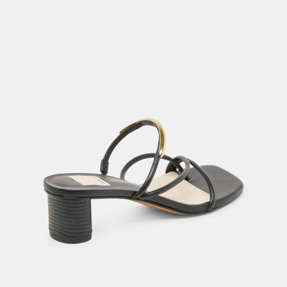 Dolce Vita NAIRA HEELS BLACK LEATHER
