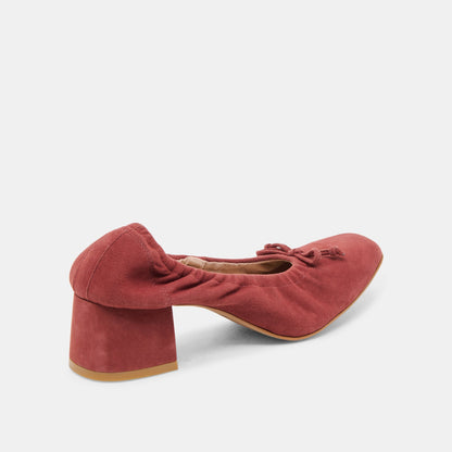 Dolce Vita Karmin Brandy Suede Heels