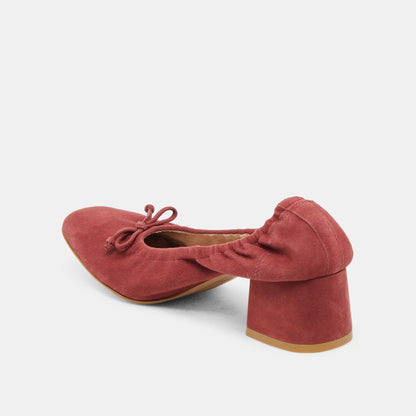 Dolce Vita Karmin Brandy Suede Heels