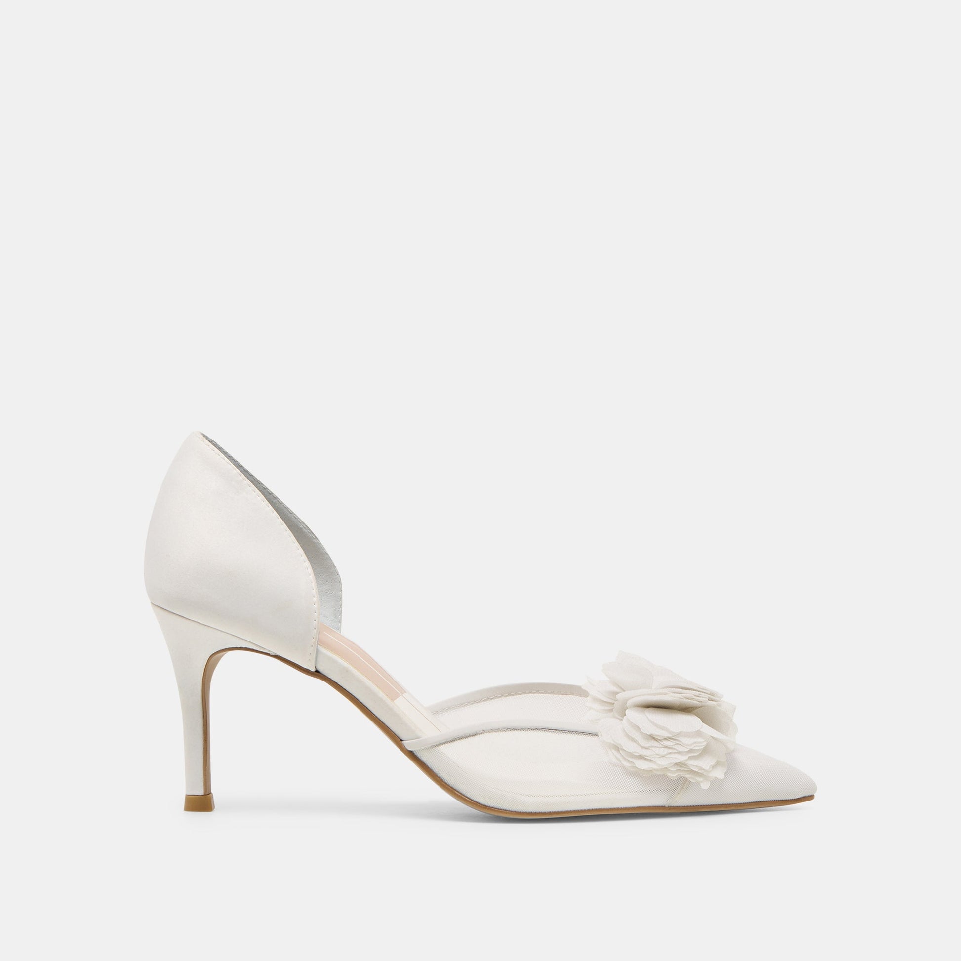 Dolce Vita Evelin White Mesh Heels
