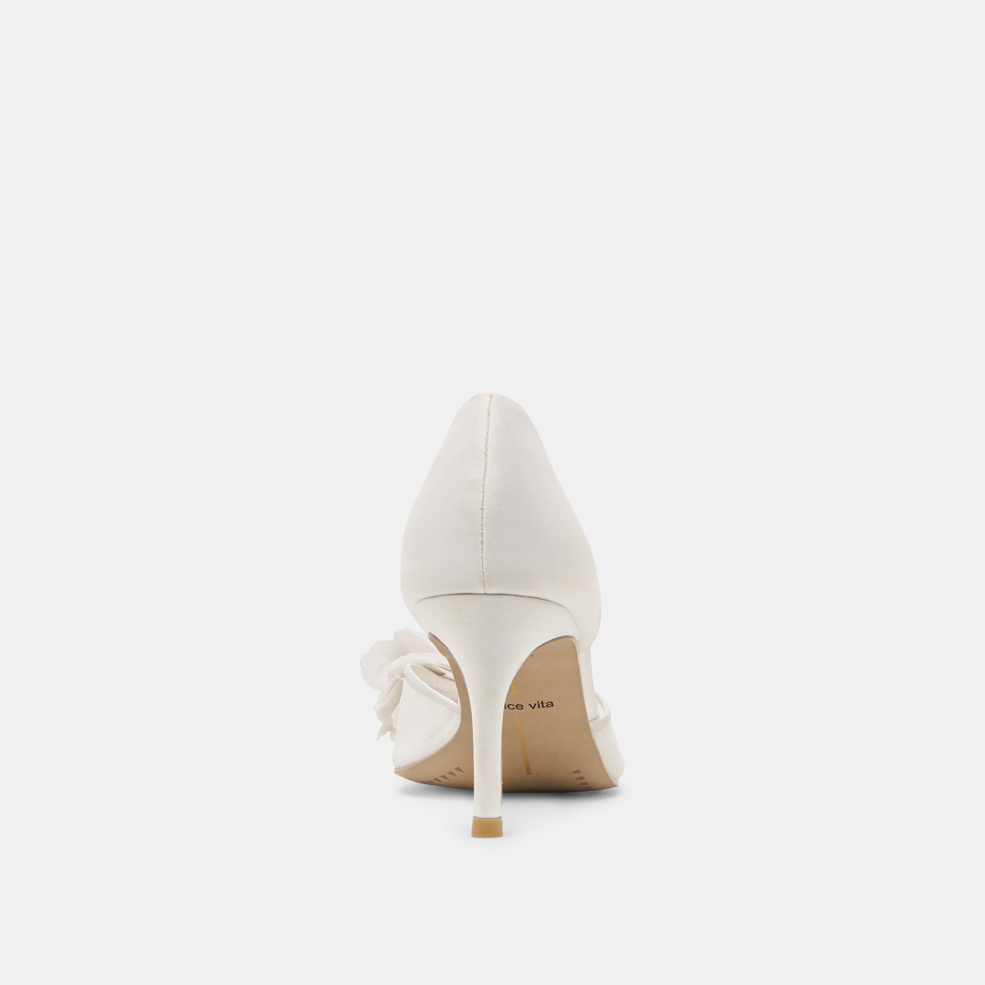 Dolce Vita Evelin White Mesh Heels