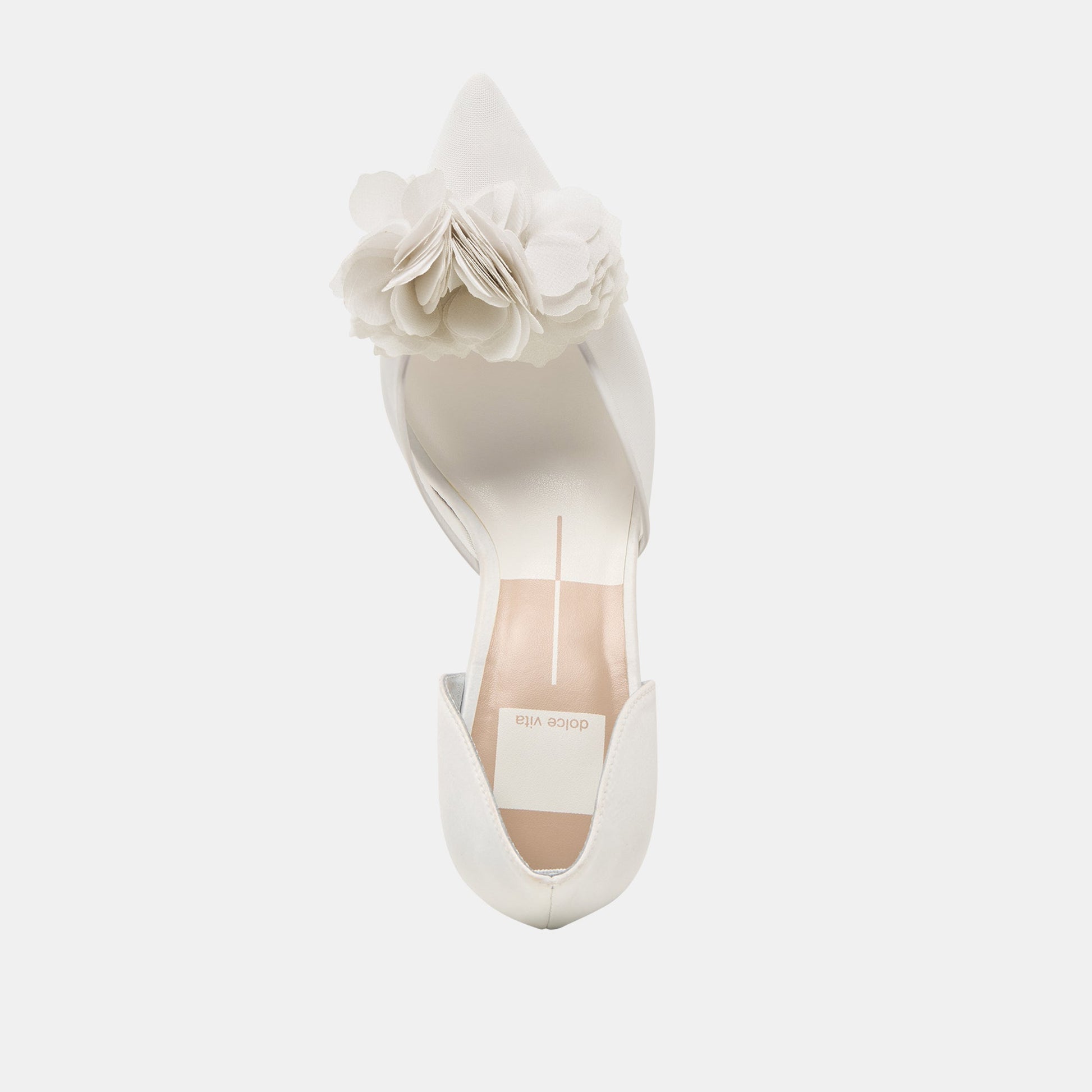 Dolce Vita Evelin White Mesh Heels
