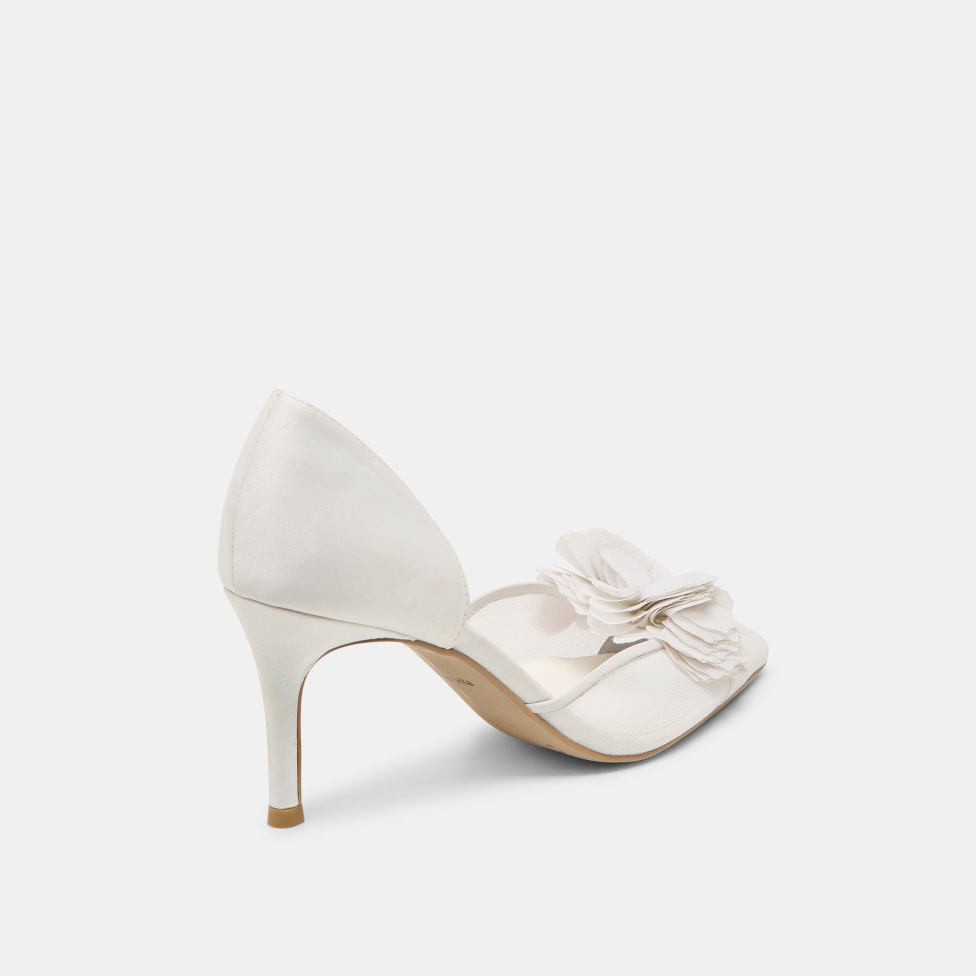 Dolce Vita Evelin White Mesh Heels