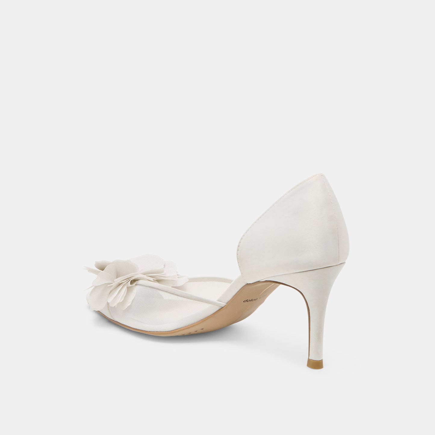 Dolce Vita Evelin White Mesh Heels