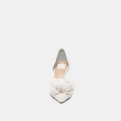 Dolce Vita Evelin White Mesh Heels