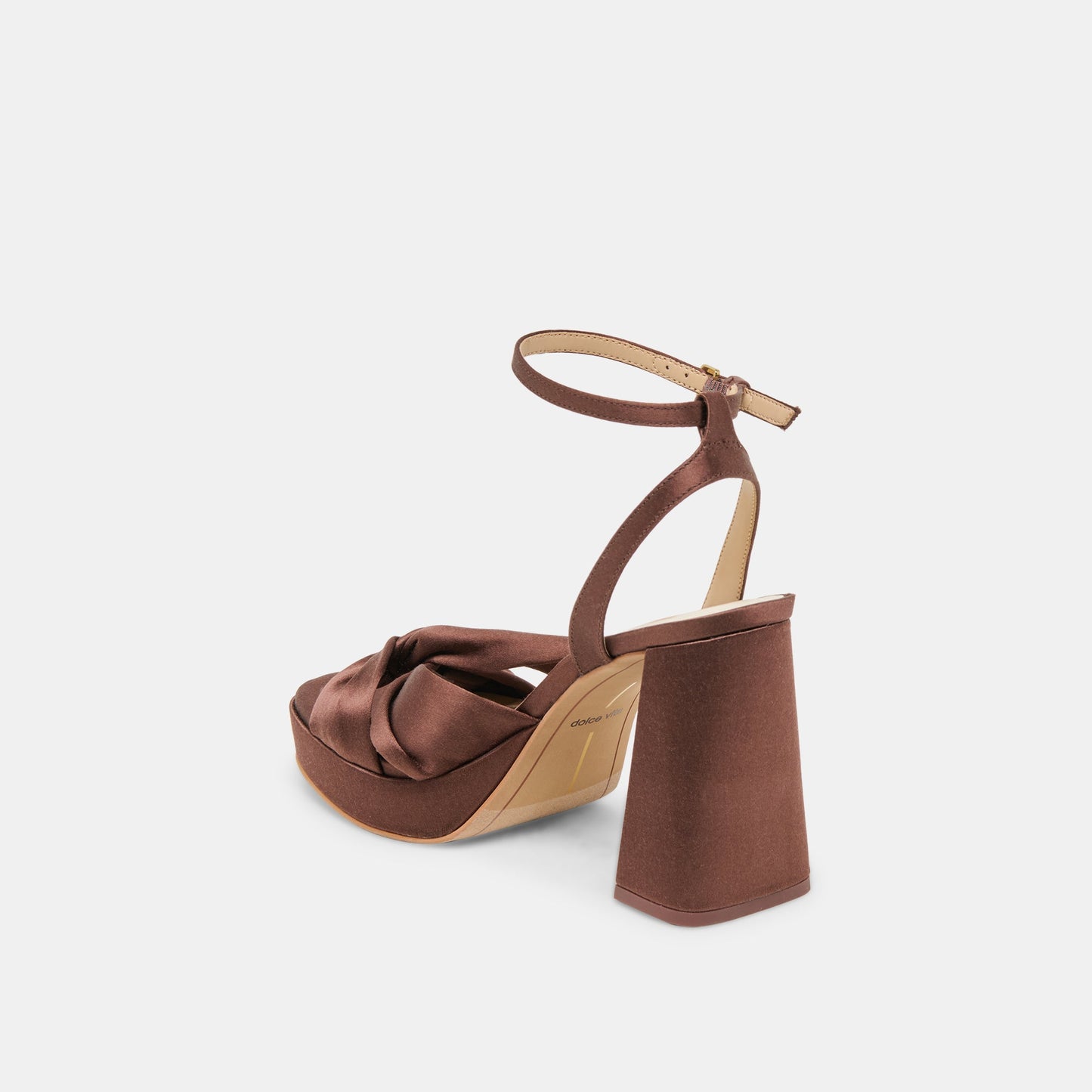 Dolce Vita PARLO HEELS MID BROWN SATIN