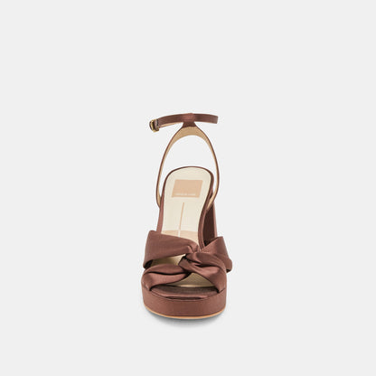 Dolce Vita PARLO HEELS MID BROWN SATIN