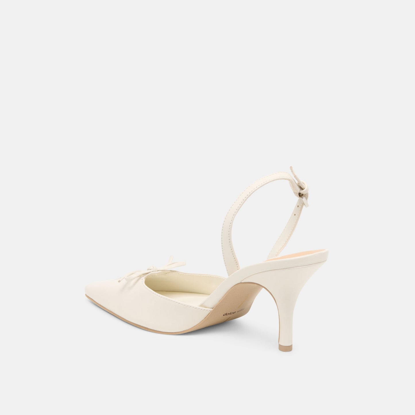 Dolce Vita Hamya White Leather Heels