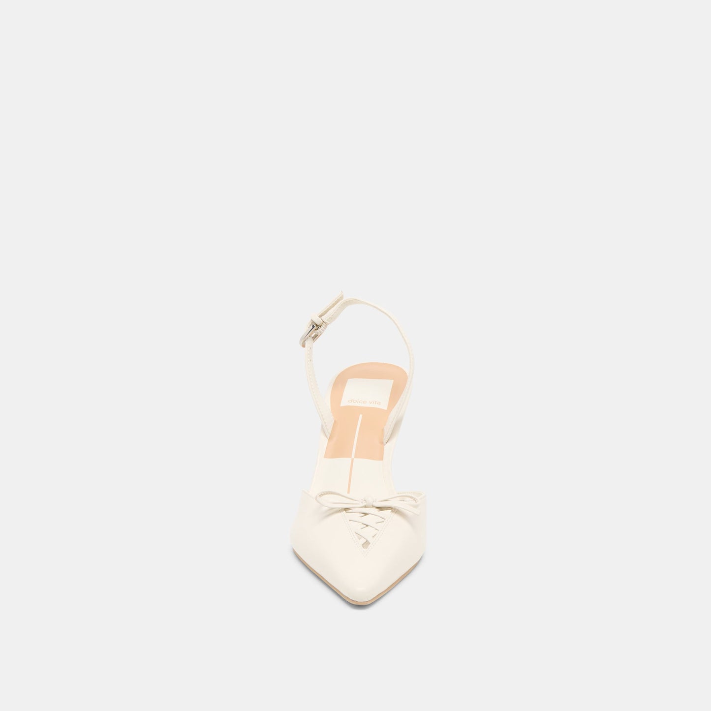 Dolce Vita Hamya White Leather Heels