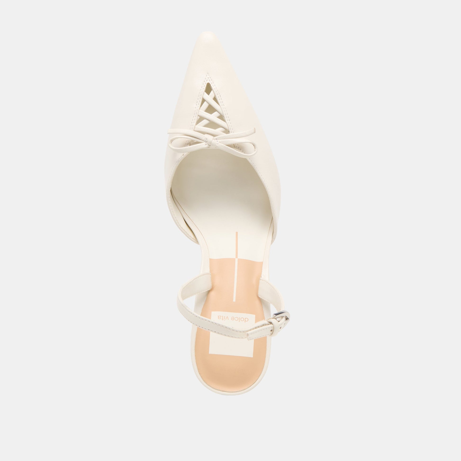 Dolce Vita Hamya White Leather Heels