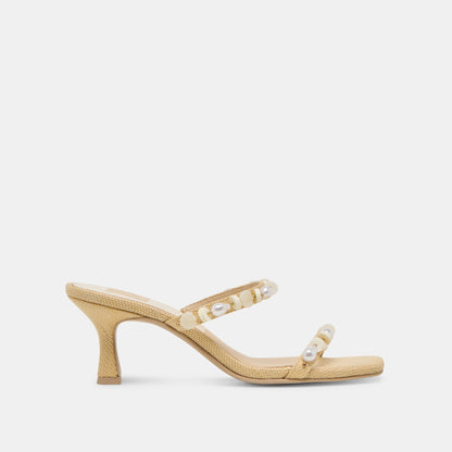 Dolce Vita GRASON HEELS LT NATURAL RAFFIA