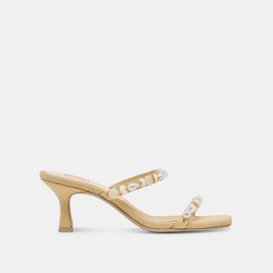 Dolce Vita GRASON HEELS LT NATURAL RAFFIA