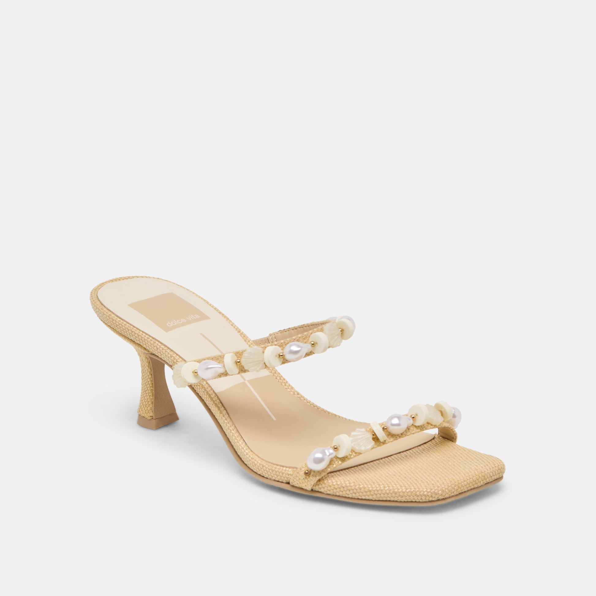 Dolce Vita GRASON HEELS LT NATURAL RAFFIA